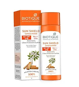 Biotique - Sunshield Sandalwood 50+ SPF Sunscreen Ultra Protective Lotion (190ml)