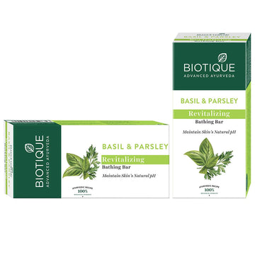 Biotique - Basil & Parsley Revitalizing Bathing Bar (150g)