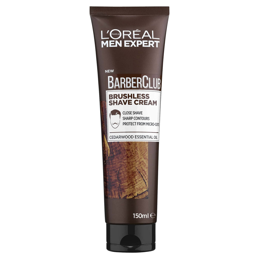 Loreal - Men Expert Barber Club Protecting Shave Cream Cedar Wood Essential Oil (150Ml)