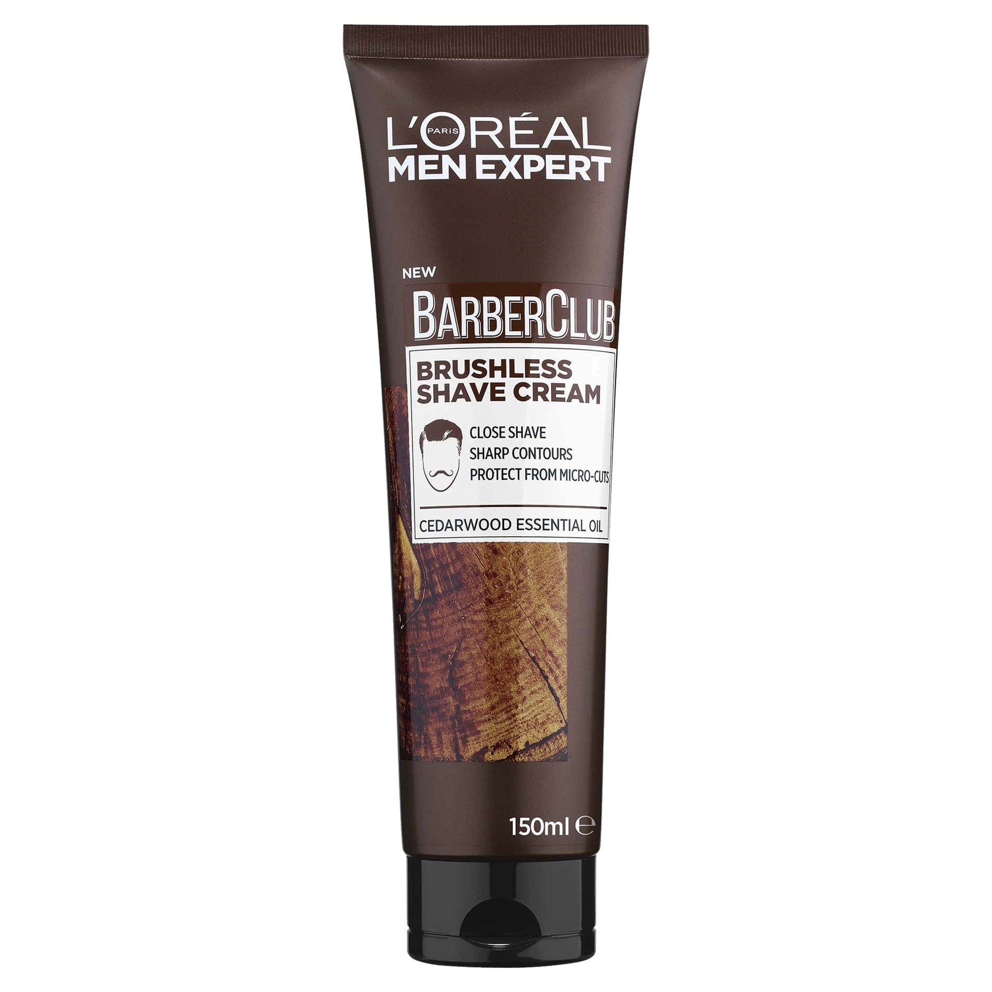 Loreal - Men Expert Barber Club Protecting Shave Cream Cedar Wood Essential Oil (150Ml)