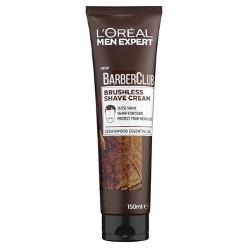 Loreal - Men Expert Barber Club Protecting Shave Cream Cedar Wood Essential Oil (150Ml)