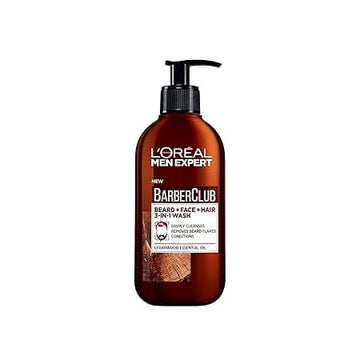 Loreal - Men Expert Barber Club Beard , Face , & Hair Wash (200ML)