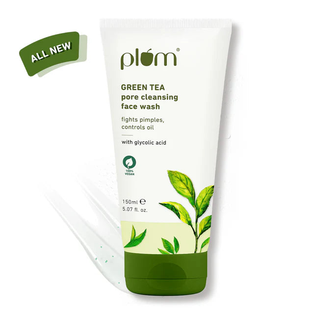 Plum - Green Tea Pore Cleansing Face Wash with Glycolic Acid (150ml)