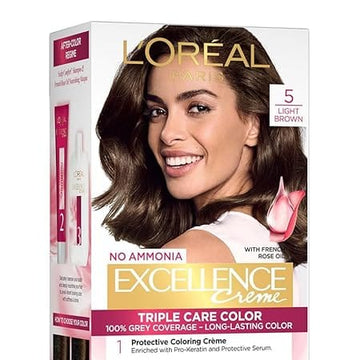 Loreal Paris - No Ammonia Excellence Creme Triple Care Color [5 Light Brown]