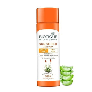 Biotique - Sunshield Aloevera 30+ SPF Sunscreen Ultra Protective Lotion (120ml)