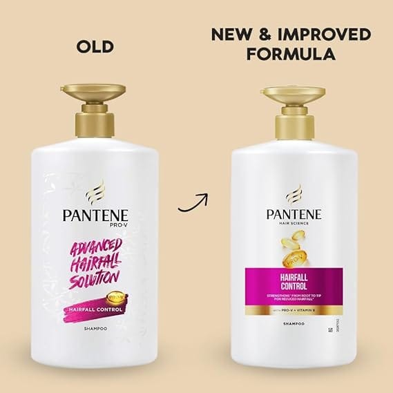 Pantene - Hairfall Control Shampoo with Pro-V & Vitamin B (1L)