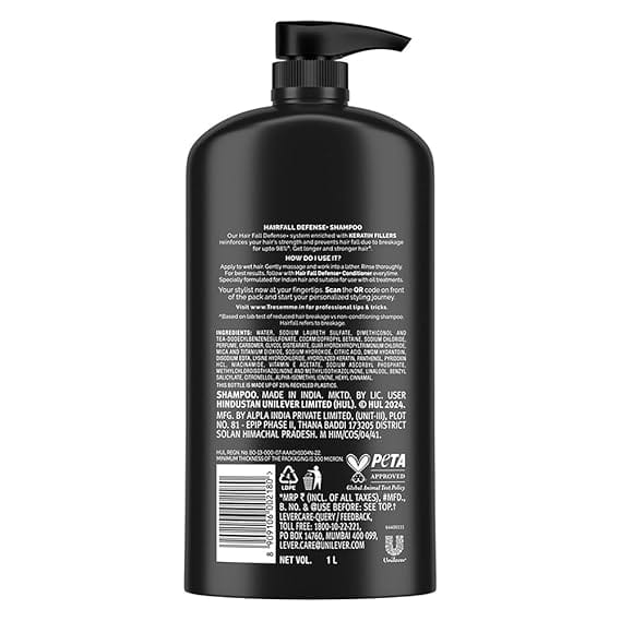 Tresemme - Hairfall Defense+ Keratin Fillers Professional Shampoo (1L)