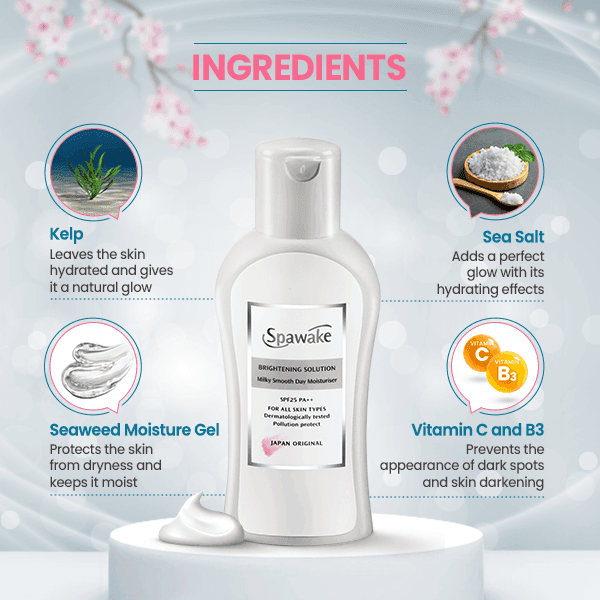Spawake - Brightening Solution Milky Smooth Day Moisturiser SPF25 PA+++ (40Ml)