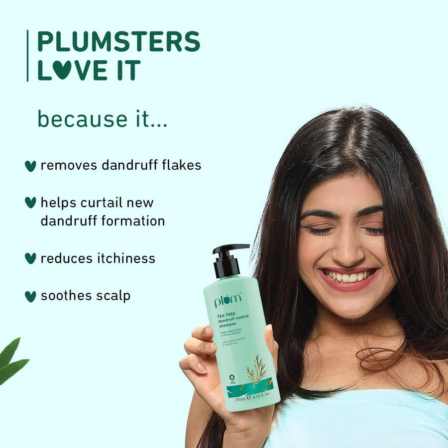 Plum - Tea Tree Dandruff Control Shampoo (250mL)