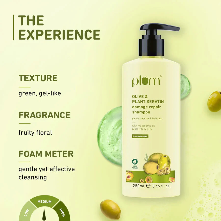 Plum - Olive & Plant Keratin Damage Repair Shampoo (250mL)