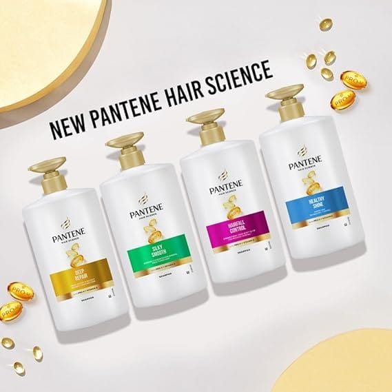 Pantene - Hairfall Control Shampoo with Pro-V & Vitamin B (1L)