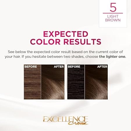 Loreal Paris - No Ammonia Excellence Creme Triple Care Color [5 Light Brown]