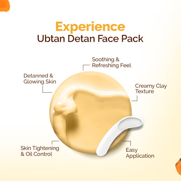 Mama Earth  - Ubtan Detan Face Pack For Normal To Oily Skin (200g)
