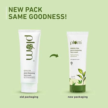 Plum - Green Tea Pore Cleansing Face Wash with Glycolic Acid (100ml)