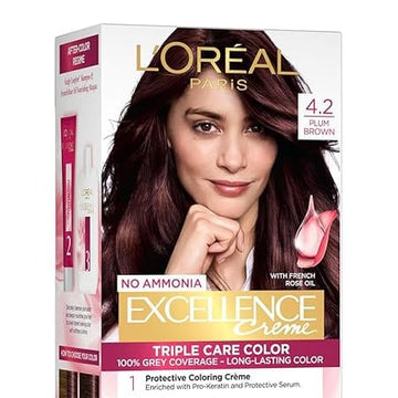 Loreal Paris - No Ammonia Excellence Creme Triple Care Color [4.2 Plum Brown]