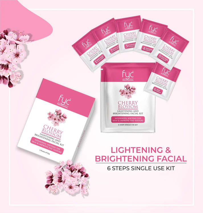 FYC Professional - Cherry Blossom Lightening And Brightening Facial Kit (5 Packs Of 55g)