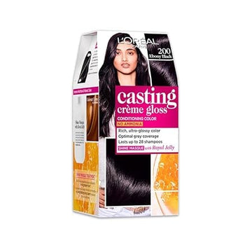 Loreal Paris - No Ammonia Casting Creme Gloss Conditioning Color [200 Ebony Black]