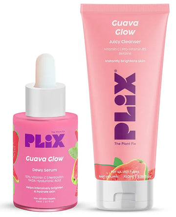 Plix - Guava Super Glow Duo Dewy Serum & Juicy Cleanser