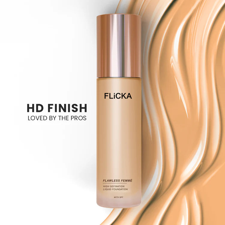 Flicka - Flawless Femme High Definition Liquid Foundation With Spf (30ML)