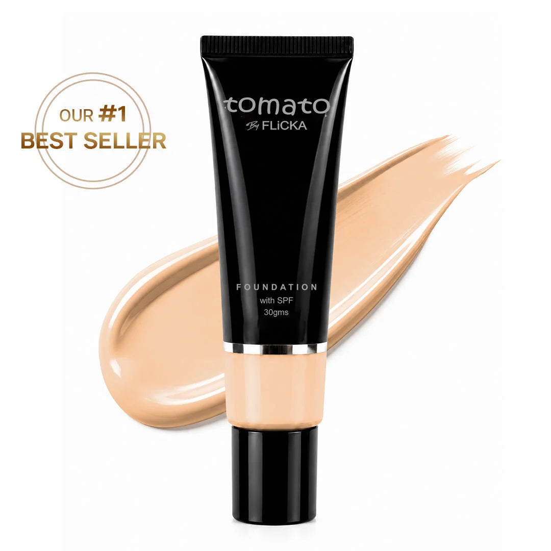 Flicka - Tomato Foundation With Spf (30ML)