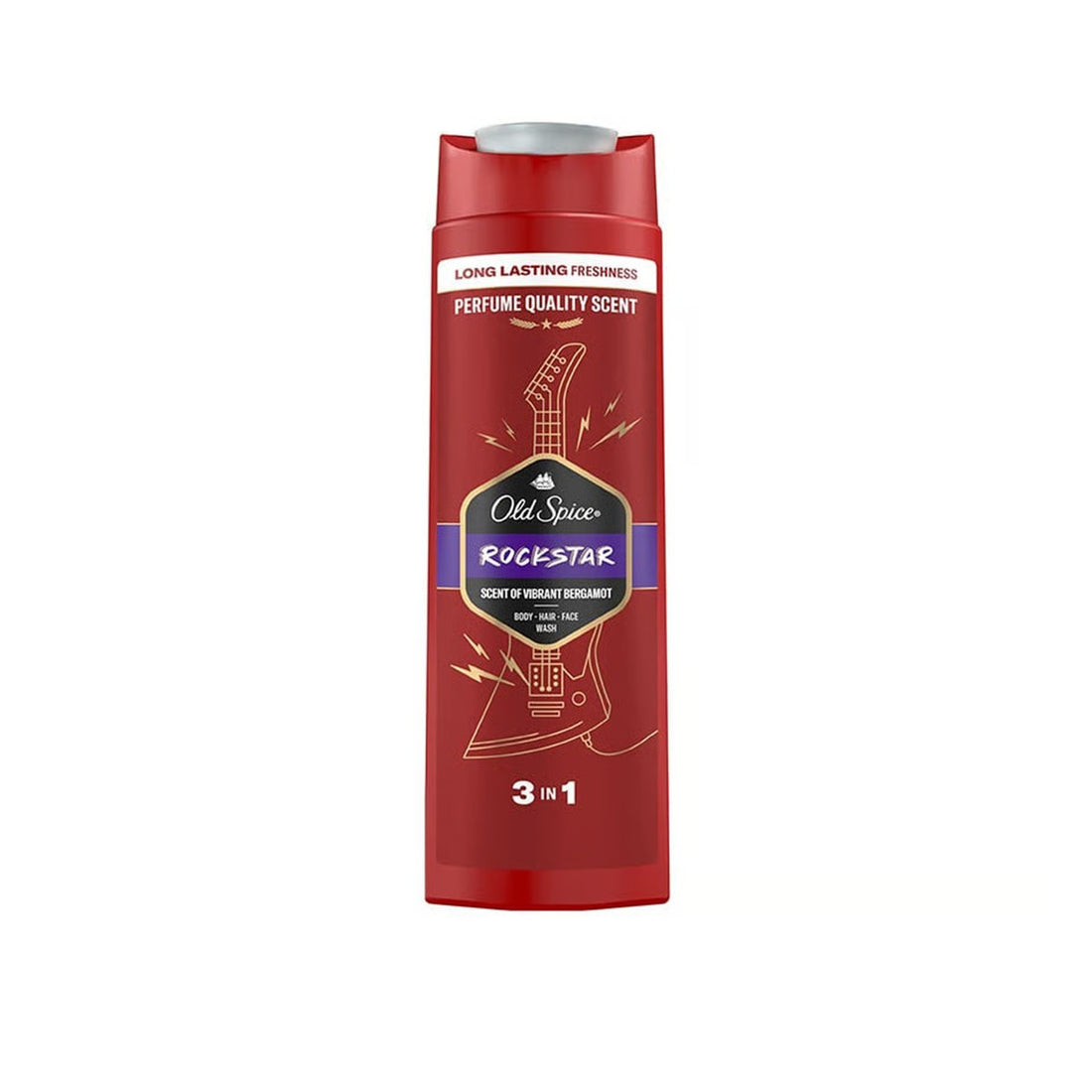 Old Spice - Rockstar Scent Of Vibration 3 In 1 Body , Hair , Face Wash (400ML)
