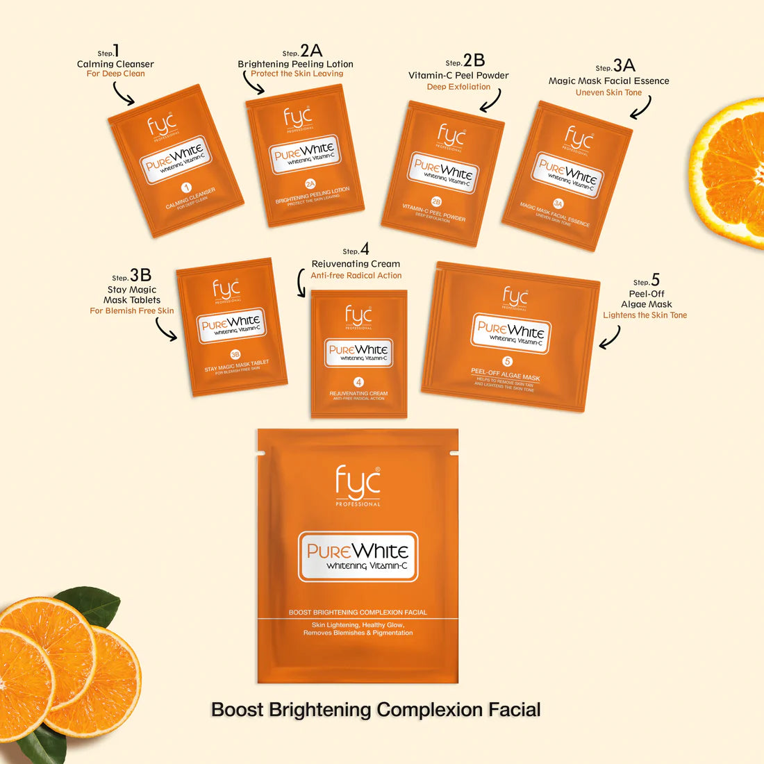 FYC Professional - Pure White Whitening Vitamin - C Facial Kit