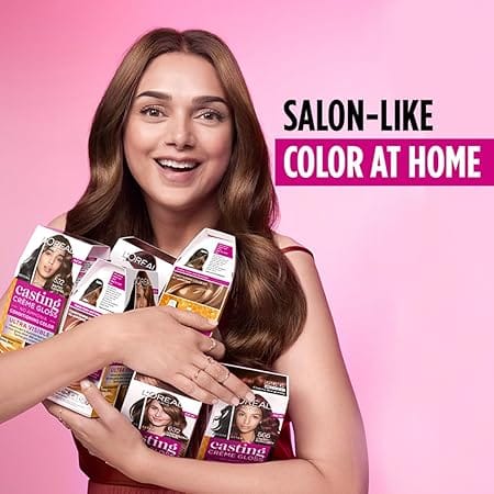 Loreal Paris - No Ammonia Casting Creme Gloss Conditioning Color [400 Dark Brown]