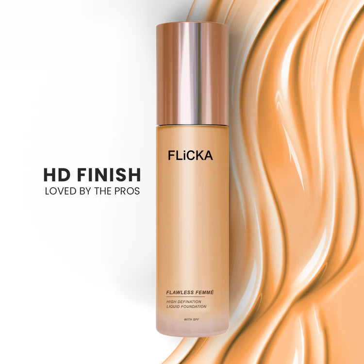 Flicka - Flawless Femme High Definition Liquid Foundation With Spf (30ML)