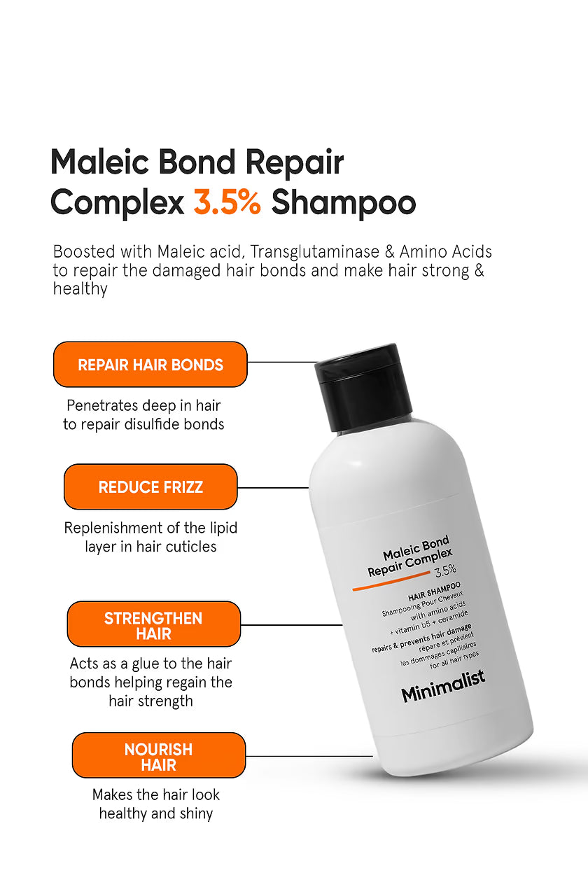 Minimalist - Maleic Bond Repair Complex 3.5% Hair Shampoo (250ML)