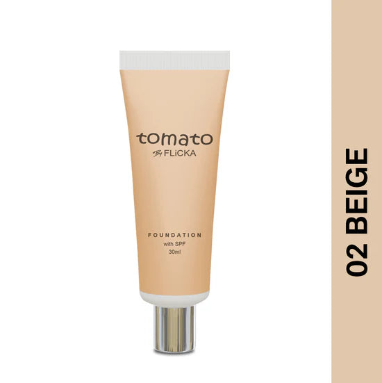 Flicka - Tomato Foundation With Spf (30ML)