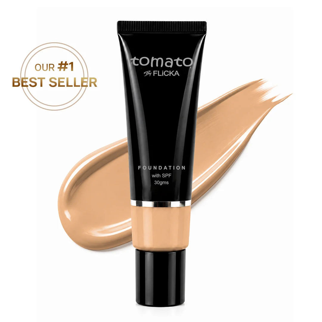 Flicka - Tomato Foundation With Spf (30ML)