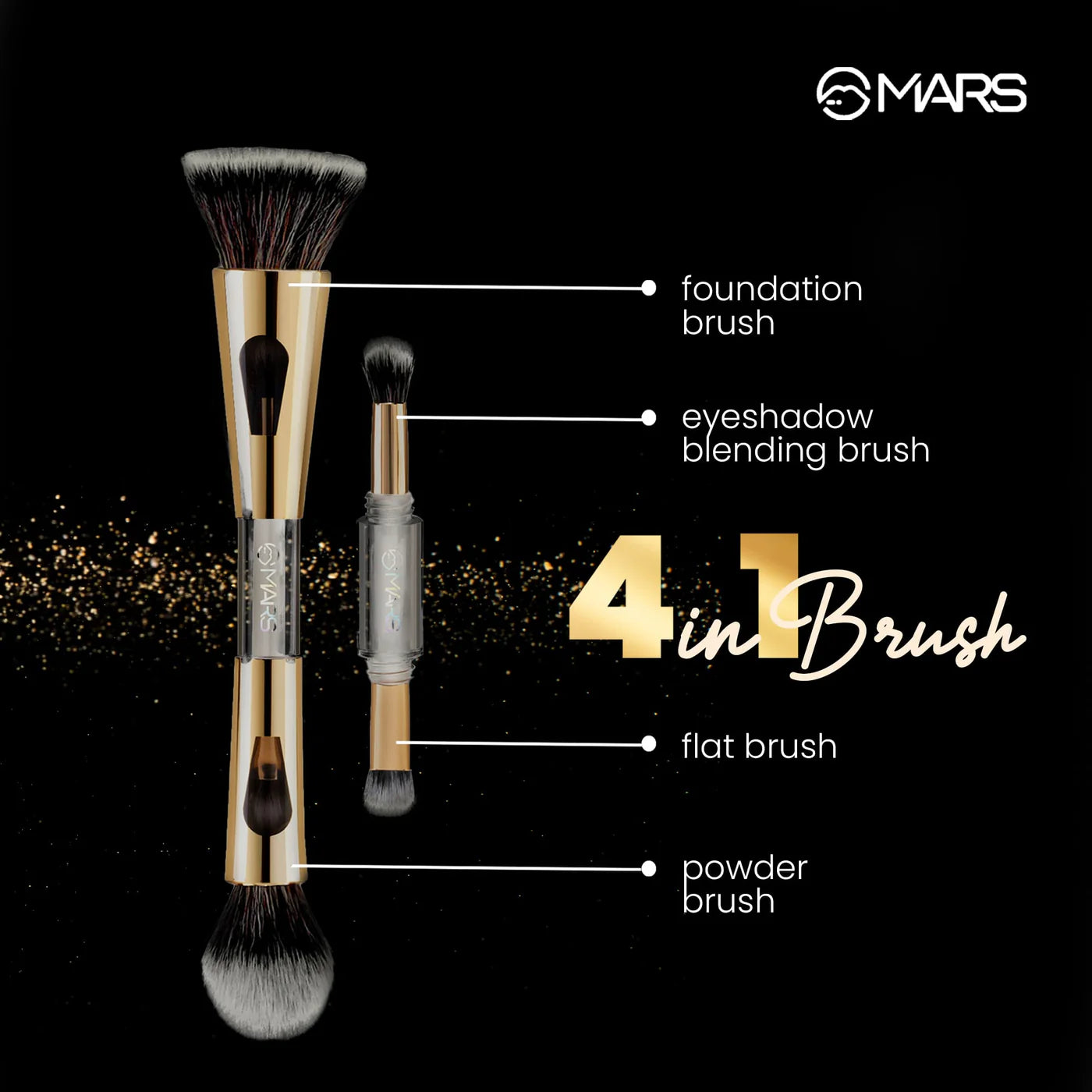 Mars - 4 in 1 Travel Brush