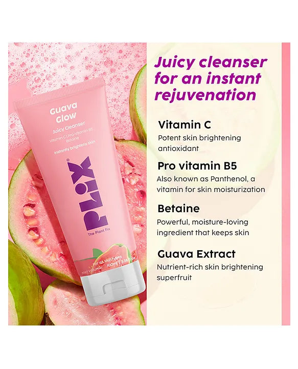 Plix - Guava Super Glow Duo Dewy Serum & Juicy Cleanser