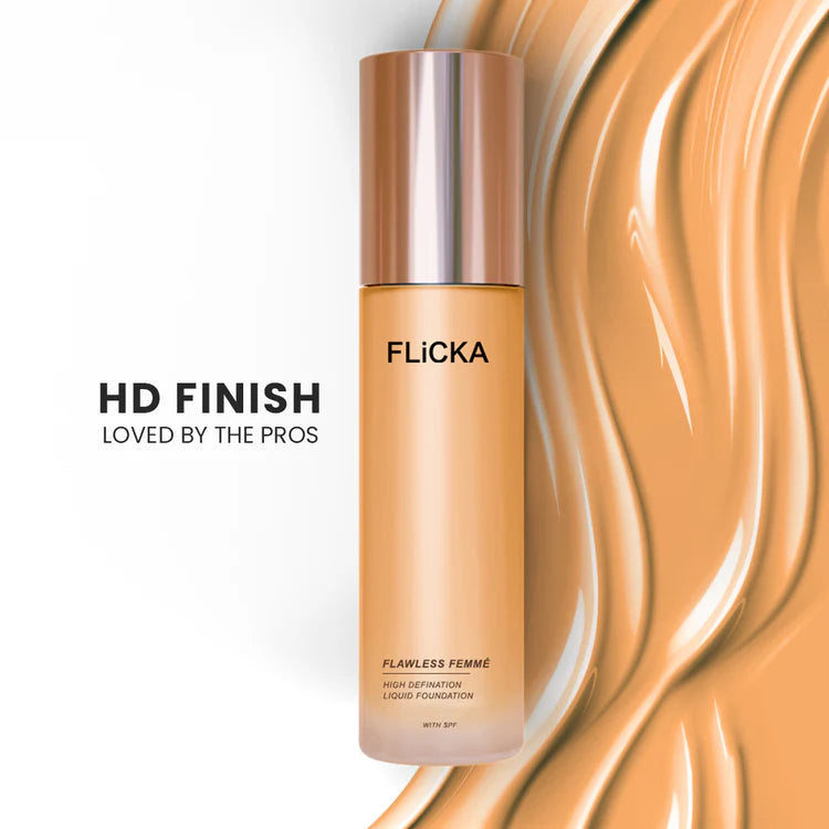 Flicka - Flawless Femme High Definition Liquid Foundation With Spf (30ML)