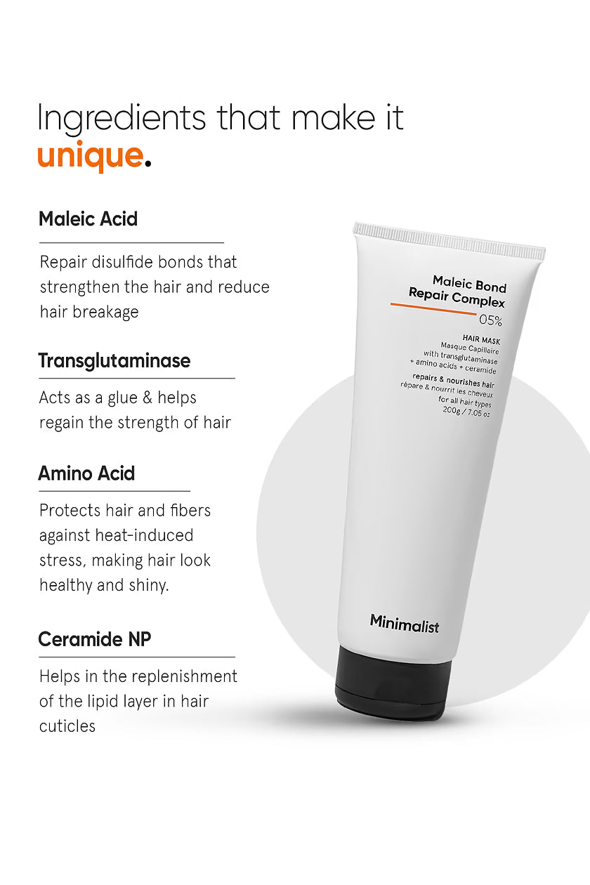 Minimalist - Maleic Bond Repair Complex 05% Hair Mask (200g)