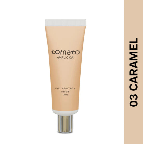 Flicka - Tomato Foundation With Spf (30ML)