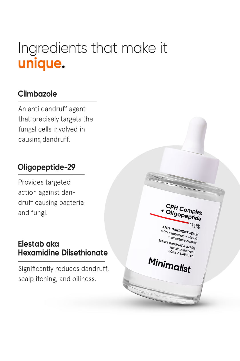Minimalist - CPH Complex + Oligopeptide 0.8% Anti - Dandruff Serum (50ML)