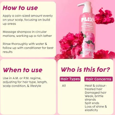 Plix - Hibiscus Bond Repair Advanced Shampoo (200ML)