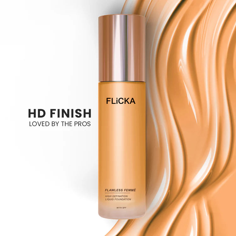 Flicka - Flawless Femme High Definition Liquid Foundation With Spf (30ML)