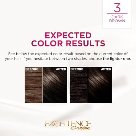 Loreal Paris - No Ammonia Excellence Creme Triple Care Color [3 Dark Brown]