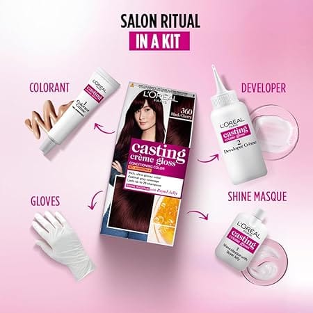 Loreal Paris - No Ammonia Casting Creme Gloss Conditioning Color [360 Black Cherry]