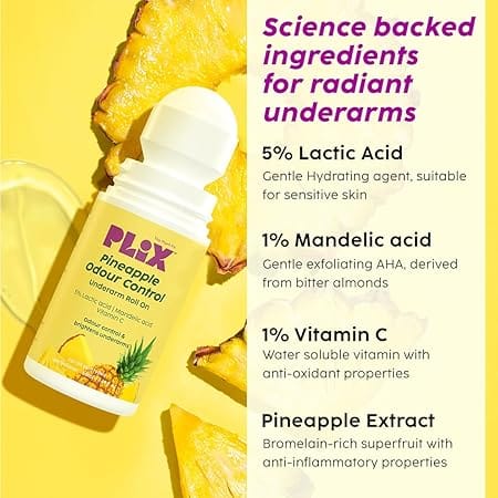 Plix - Pineapple Odour Control Underarm Roll On (50ML)