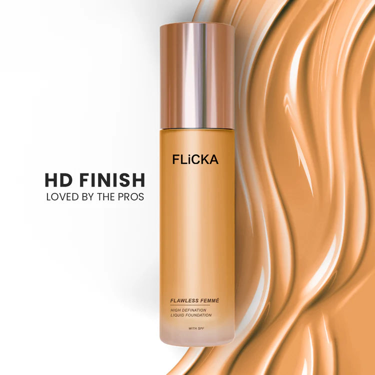 Flicka - Flawless Femme High Definition Liquid Foundation With Spf (30ML)