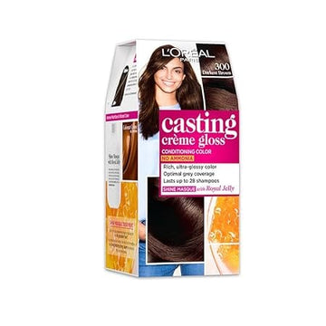 Loreal Paris - No Ammonia Casting Creme Gloss Conditioning Color [300 Darkest Brown]
