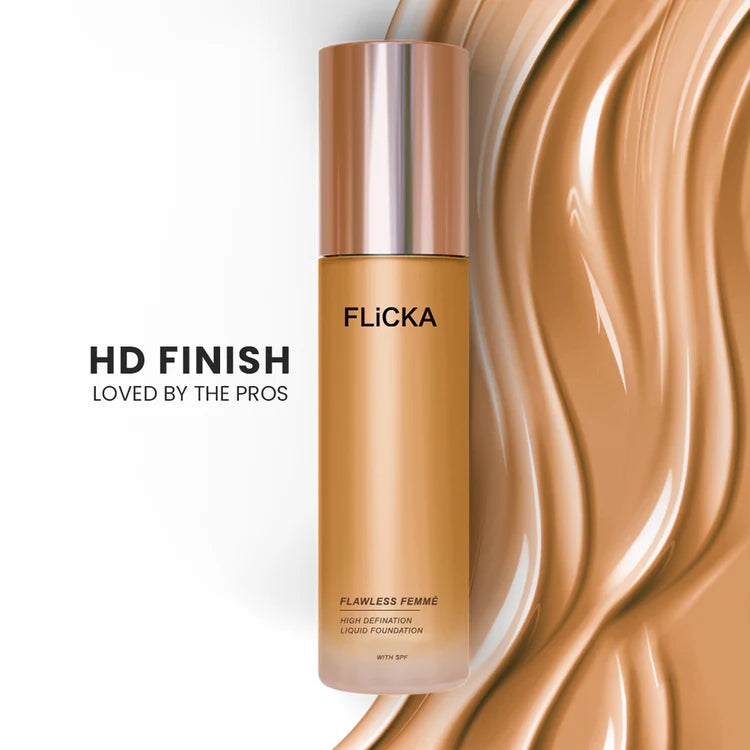 Flicka - Flawless Femme High Definition Liquid Foundation With Spf (30ML)