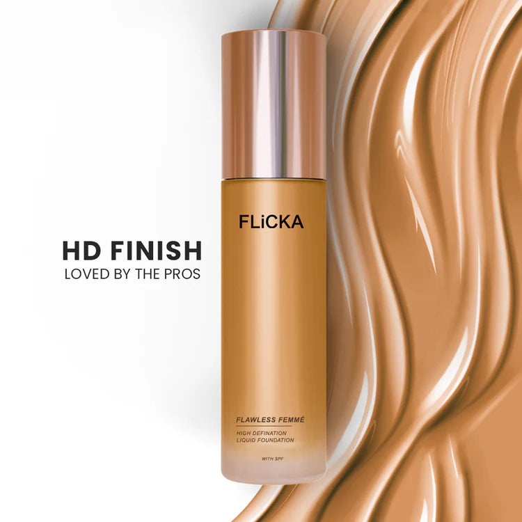 Flicka - Flawless Femme High Definition Liquid Foundation With Spf (30ML)
