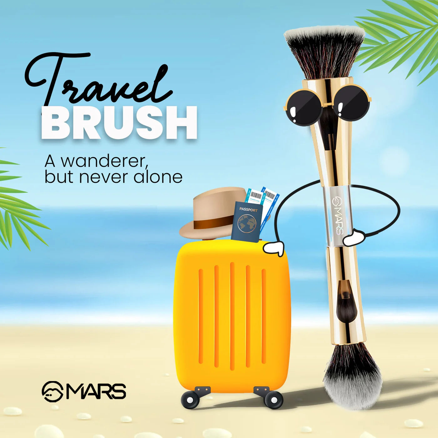 Mars - 4 in 1 Travel Brush