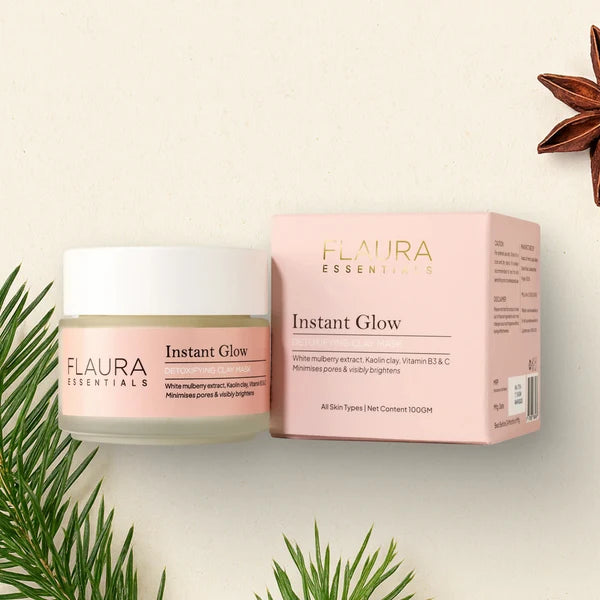 Flaura - Instant Glow Detoxifying Clay Mask (100gm)