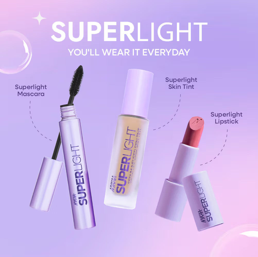 Nykaa - Super Light Valumizing Peptide Mascara Super Black (9ml)