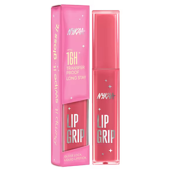 Nykaa - 16h Transfer Proof Long Stay Lip Grip Gloss Lock Liquid Lipstick (2ml)
